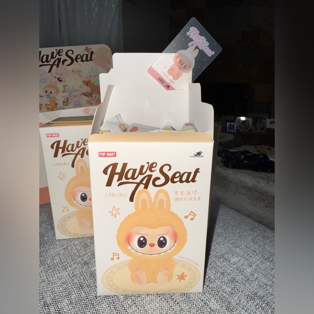 Authentic Labubu V2 Have a Seat- Confirmed Dada.